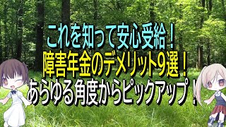 知っておきたい‼障害年金のデメリット9選！あらゆる角度からピックアップ！ほかにはなかった情報も！？障害基礎年金、障害厚生年金