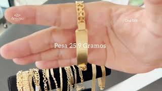 pulsera de oro 18 kilates para hombre