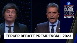 Tercer Debate Presidencial: BALLOTTAGE SERGIO MASSA - JAVIER MILEI | Emisión completa (12/11/2023)