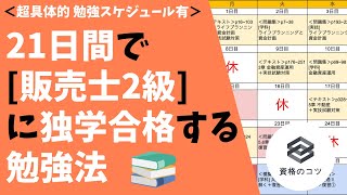 【超具体的！】21日間で「販売士2級」に独学で合格する勉強法 [勉強スケジュール有りで学生・社会人の初心者にもオススメ！]