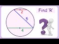 154) Two parallel lines & transverse lines in a circle. Find circle radius | Math Olympiad.