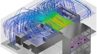 크린룸 내 공조기(AHU)와 Access flow의 위치에 따른 기류해석 - 지프로텍
