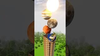 Small to Giant Planets: What Happens to the Building in Minecraft?\