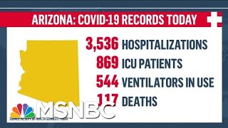 'In Crisis:' Arizona Continues To See Record Spike In COVID-19 Cases And Deaths | MTP Daily | MSNBC