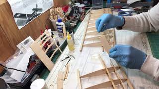 Barnstormer 25S Vintage RC Plane Build: 4e Joining the Wing Panels