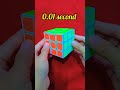 0.01 second to solve a rubik scube rubik scube trick cubesolve rubikcube viral trending 3x3