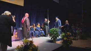 Mooresville student graduates after accident