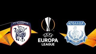 APOLLON LIMASSOL VS STUMBRAS UEFA EUROPA LEAGUE QUALIFICATION FULL HIGHLIGHTS \u0026 GOALS