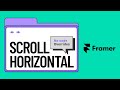 Horizontal Scrolling Effect In framer | With Remix