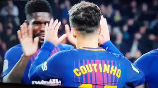 Coutinho scores his First goal in La Liga