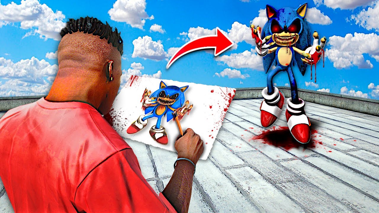 Do NOT Draw SONIC.EXE In GTA 5!