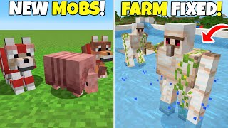NEW MOBS & FEATURES! New Dogs & Armor, Iron Farm Fix & More! Minecraft Armored P