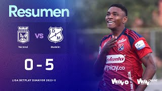 Nacional vs. Medellín (resumen y goles) | Liga BetPlay Dimayor 2023-2 | Cuadrangulares - Fecha 5