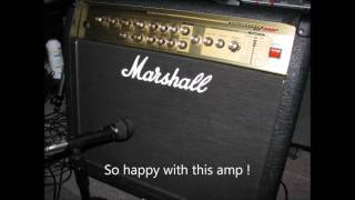 Marshall Valvestate 2000 AVT100 Amp with Gibson Les Paul LPJ