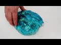 coral vs aqua mixing makeup eyeshadow into slime asmr 312 satisfying slime video