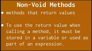 Non-Void Methods Example Problem - AP Computer Science A