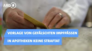 Vorlage von gefälschtem Impfpass in Apotheke keine Straftat | report Mainz