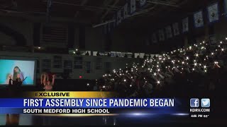 South Medford High School holds first assembly since 2020