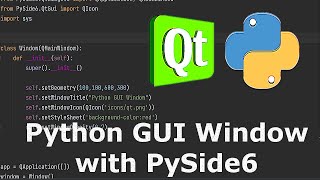 Python GUI Window with PySide6 (Qt for Python)