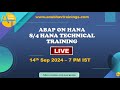 SAP ABAP on HANA cum S/4HANA CDS AMDP ODATA Fiori Training demo on 14th Sep 2024 / 7 PM