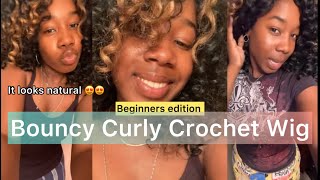 Making A Curly Crochet Wig For The First Time (Mixed Color Edition)💇🏾‍♀️