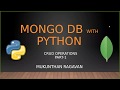 Mongo DB with Python - CRUD Operations - Part-1