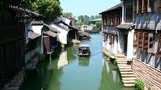 浙江烏鎮西柵(來過，便不曾離開)-深秋日景-01(4K video 影片)- wuzhen west gate  Zhejiang #jeff0007