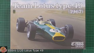 Ebbro 1/20 Lotus type 49 Review