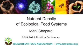Mark Shepard: Nutrient Density of Ecological Food Systems | 2019 Soil & Nutrition Conference