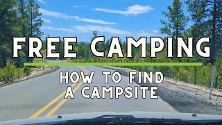 How to Find FREE Campsites for Boondocking or Dispersed Camping | Van Life & Tra