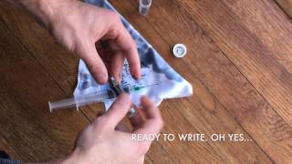 How to fill a fountain pen with an ink sample vial