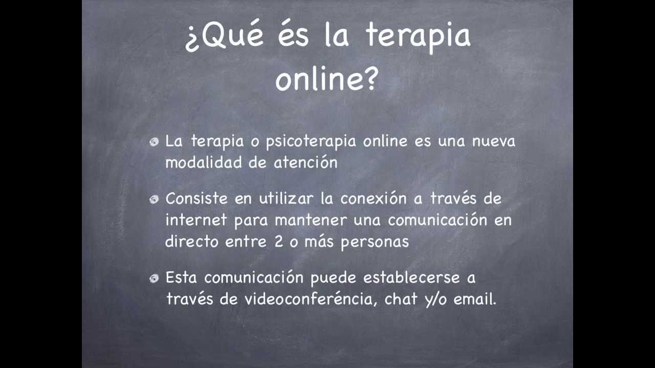 Descubre Las Ventajas De La Terapia Online - YouTube