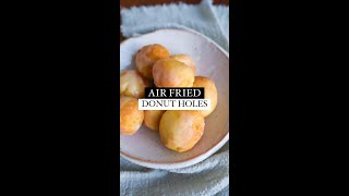 Healthy Air Fryer Glazed Donut Holes (high protein + easy) #shorts #airfryerrecipes