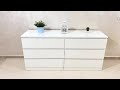  ikea Malm 6 Drawer Dresser Assembly Instruction - Very Detailed