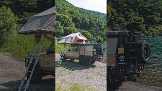 ARBルーフトップテントなら、お昼寝も快適です⛺（ランクル79編） #shorts