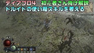 【ディアブロ４】ドルイドの「使い魔スキル」を考える【ゲーム攻略】