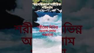 বয়ঃসন্ধিকালে শারীরিক পরিবর্তন |#shorts বয়সন্ধিকালীন ছেলেমেয়েদের শারীরিক পরিবর্তন |