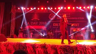 Alok chaubey Performing for C.A DAY 2018 in s.k.memorial hall patna