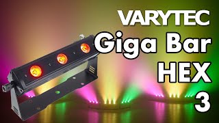 Varytec Giga Bar HEX 3 test: uplight downlight your light