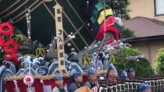 2017.9.23 岩手川口秋祭り 音頭上げ 山車