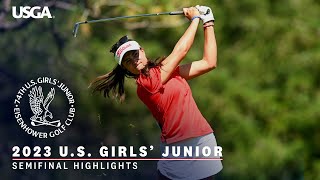 2023 U.S. Girls' Junior Highlights: Semifinal | Malixi vs Chien and Romero vs Clemente