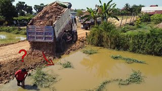 Start incredible new PROJECT! Power machinery, dump trucks \u0026 dozer show us incredible skills