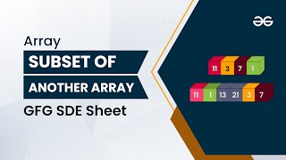 Array Subset Of Another Array Solution Explained |Java