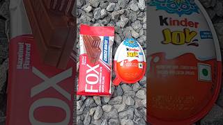 Fox choco wafers with kinder joy today #shorts#kinderjoy#chocolate