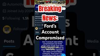Ford X Account Compromised Hacker Hacked Ford
