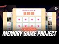 Build a Memory Card Game | HTML CSS JavaScript Tutorial (Flip Animation + Timer)