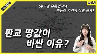 수도권 유동인구와 부동산 가격의 상관관계 [ 판교 땅값이 비싼 이유? ] _vol 2