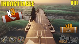 INDOMITABLE 137k damage, 3 frags, 2.2k pure experience | World of Warships Gameplay