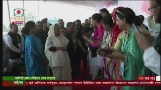 বাংলাদেশ আওয়ামী লীগ কর্তৃক আয়োজিত নরসিংদী জেলা স্টেডিয়ামে বিশাল জনসভায় প্রধানমন্ত্রী শেখ হাসিনা।