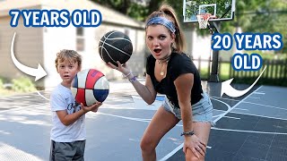 7 year old EXPOSES 20 year old in TRICK SHOT HORSE! | Match Up